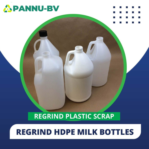 Regrind HDPE Milk Bottles